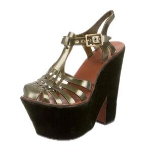 Vintage 2010 Marc Jacobs Velvet Jelly Platform Sandals
